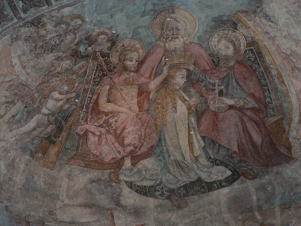 Lindau (Bodensee): Lindau Peterskirche Fresko im Chor