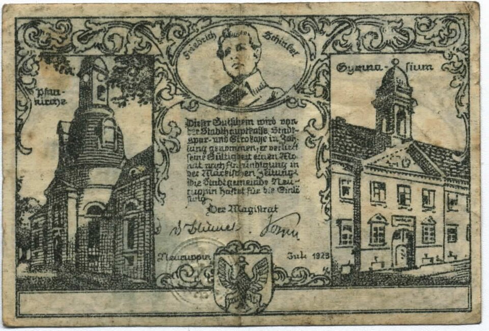 Notgeld Neuruppin 1Mio r