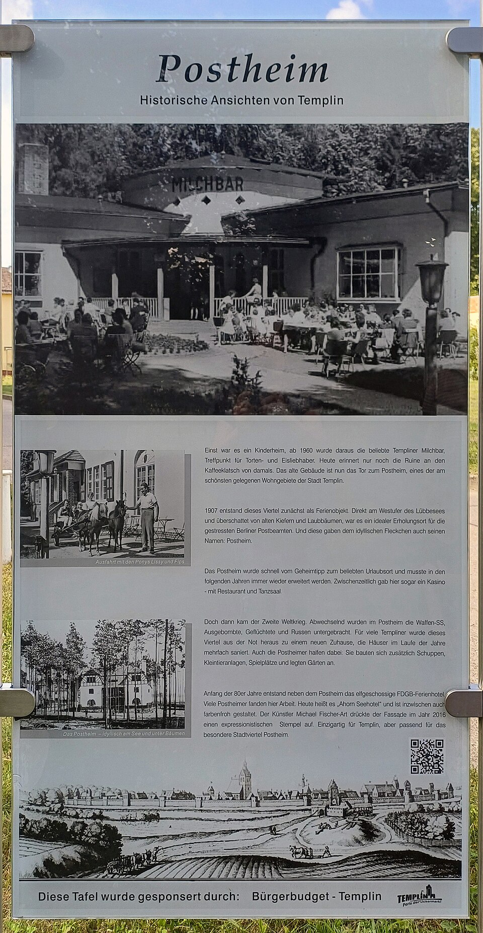 Gedenktafel Am Lübbesee 4 (Templin) Postheim