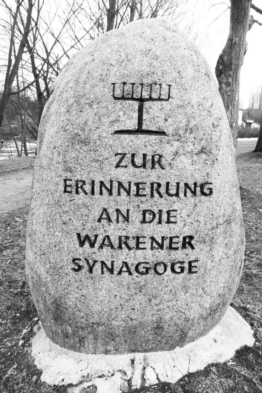 Waren (Müritz): Gedenkstein Synagoge Waren