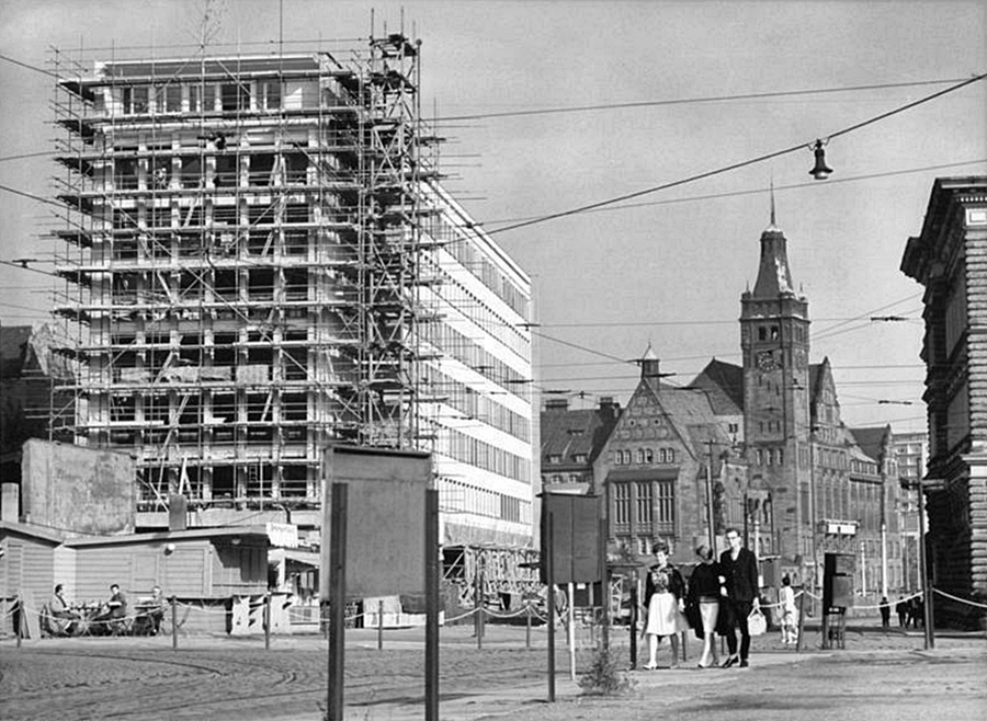 Chemnitz: Bau der SED-Bezirksleitung, Karl-Marx-Stadt,