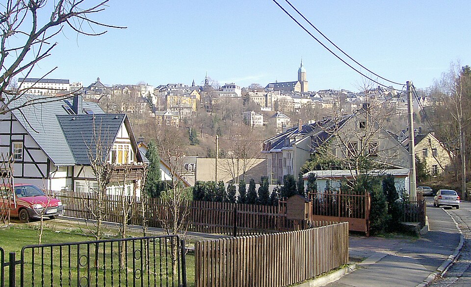 Frohnau - Blick zur St. Annen-Kirche in Annaberg-Buchholz