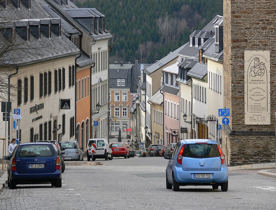 Annaberg-Buchholz: Annaberg Große Kirchgasse
