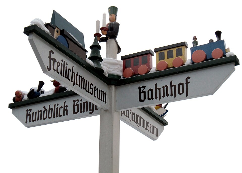 Seiffen/Erzgeb.: 2010-02-17 - Seiffen - Wegweiser