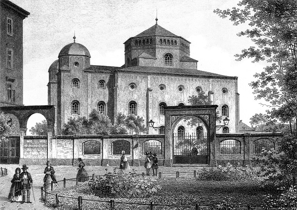 Louis Thümling nach Hermann Krone - Alte Synagoge in Dresden (1850-70) SW