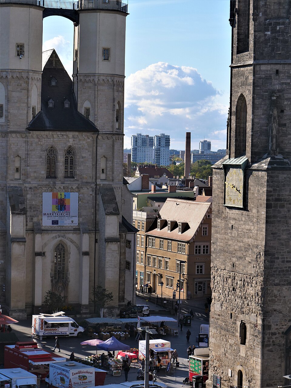 Halle (Saale): Halle-Neustadt via Marktplatz