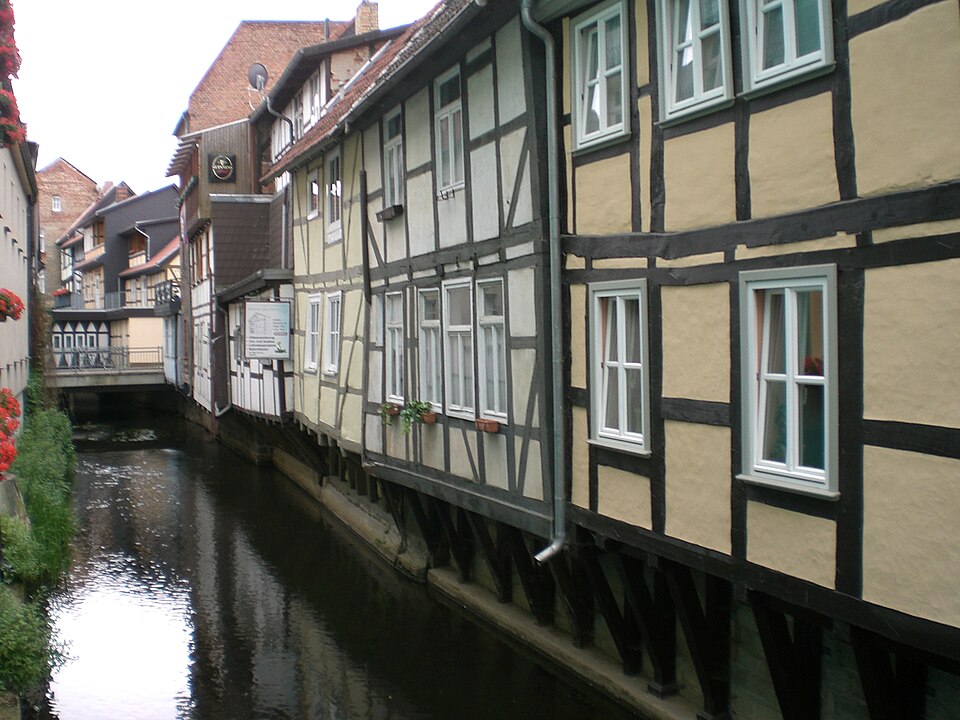 Salzwedel Häuser an der Jeetze