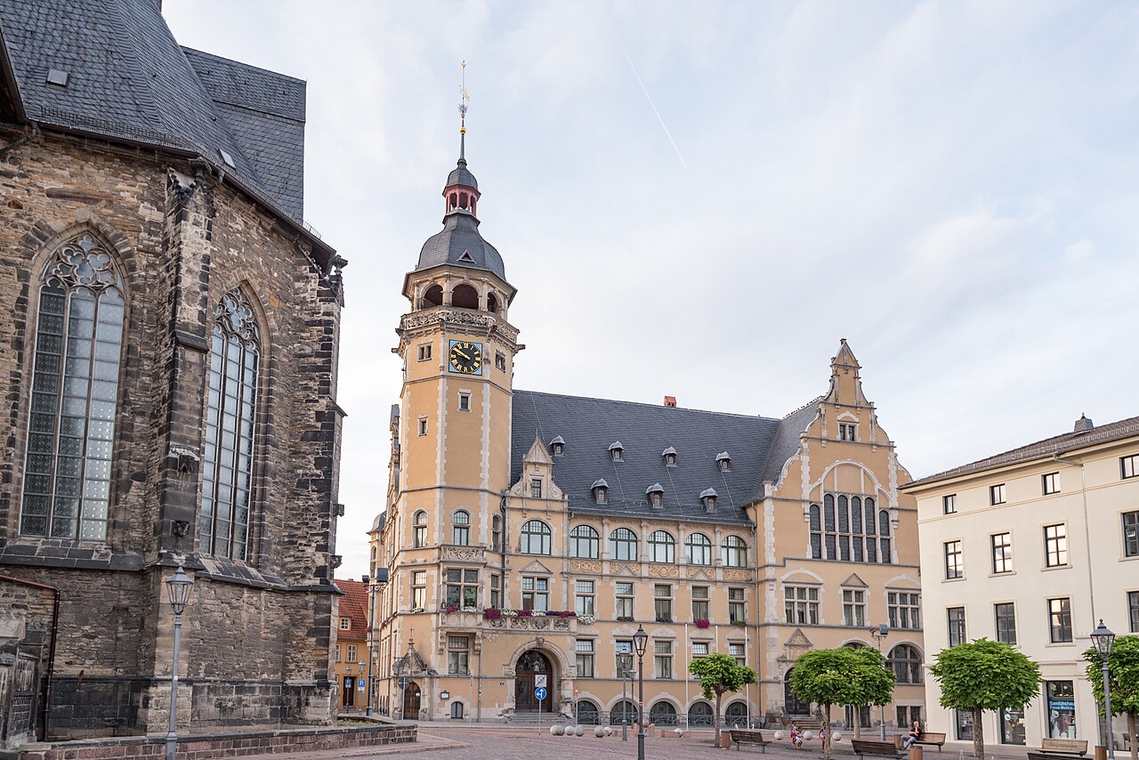 Köthen (Anhalt): Köthen (Anhalt), Marktstraße 1, 2, 3, Rathaus