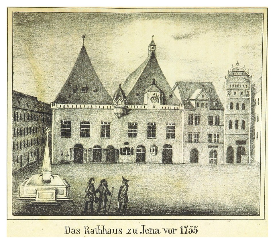 Das Rathaus zu Jena vor