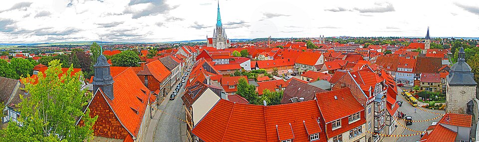 Mühlhausen/Thüringen: View from Rabenturm in Mühlhausen