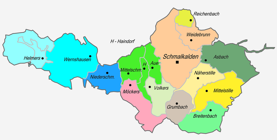 Ab1950 Schmalkalden Stadtentw